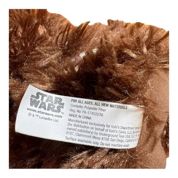 Kohl’s Cares‎ Star Wars Chewbacca Plush Disney  Stuffed Doll 2017 7 Inch - Picture 4 of 4